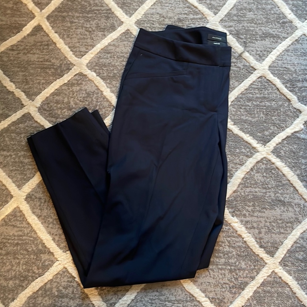 Petite navy dress pants